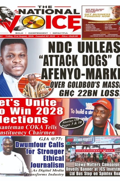 National Voice Friday, 21st August, 2026