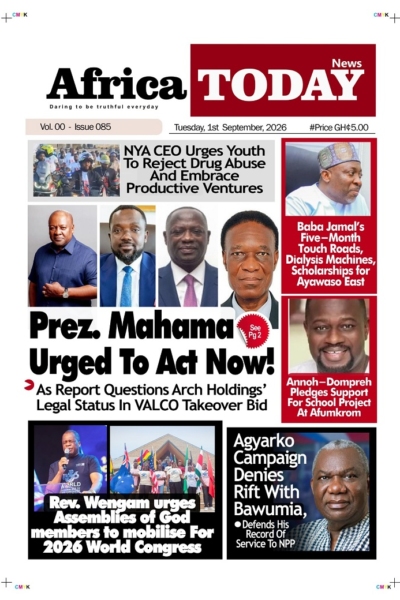 Africa News Today, Tuesday 1st September, 2026