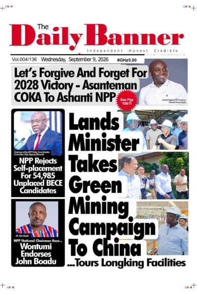 Daily Banner Wednesday, 9th September, 2026