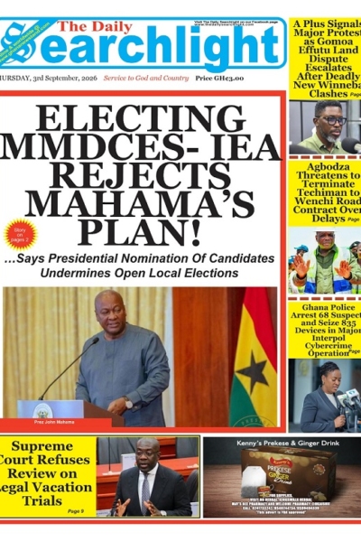 The Daily Searchlight, Thursday, September 3, 2026 Printed Version