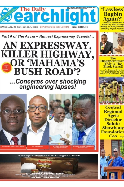 Daily Searchlight Wednesday, 30th September, 2026