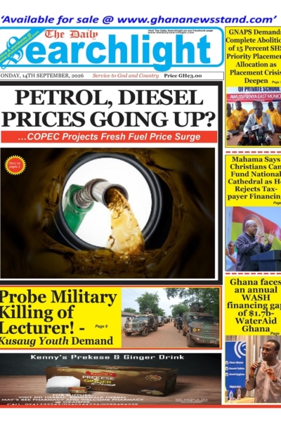 Daily Searchlight Monday, 14th September, 2026