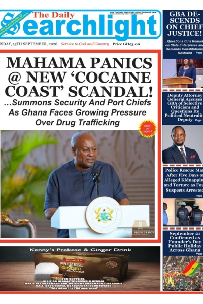 Daily Searchlight Tuesday, 15th September , 2026