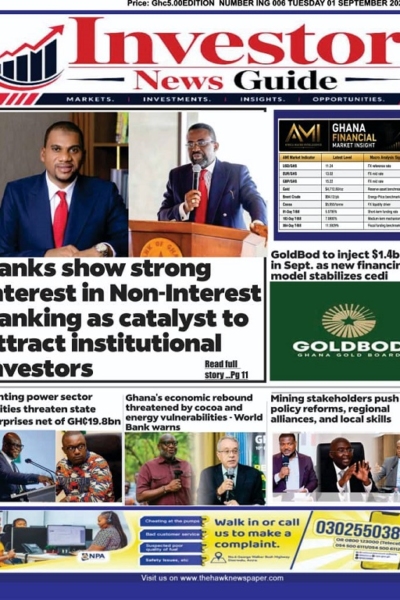 Investor News Guide, Tuesday 1st September, 2026