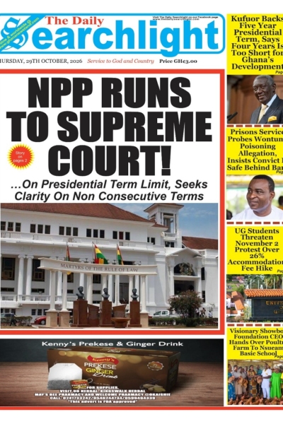 Daily Searchlight Thursday, October 29th, 2026