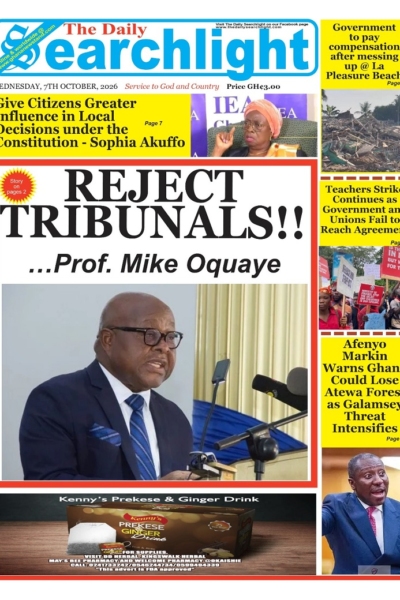 Daily Searchlight Wednesday, 7th October, 2026