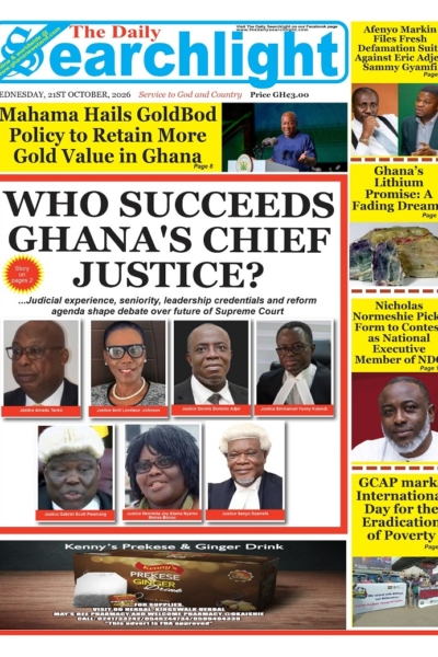 Daily Searchlight  Wednesday, 21st October, 2026