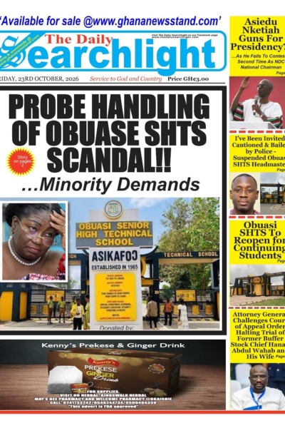 Daily Searchlight Friday, 23rd October, 2026