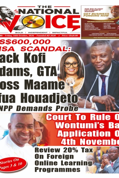 National Voice, Friday, October 16, 2026