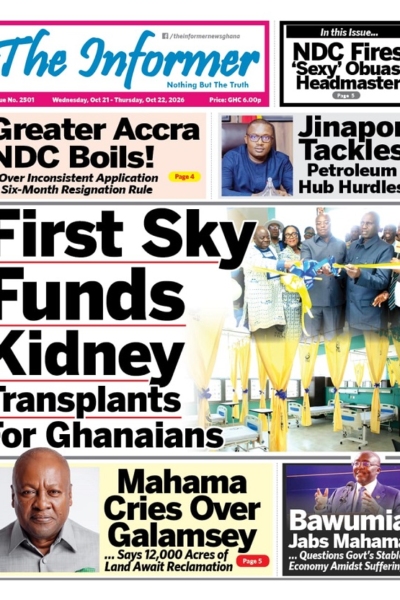 Informer Wednesday, 21st October, 2026