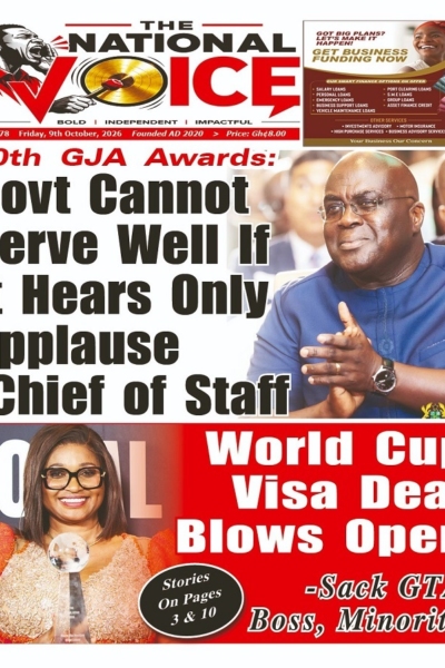 National Voice Friday, 9th October, 2026