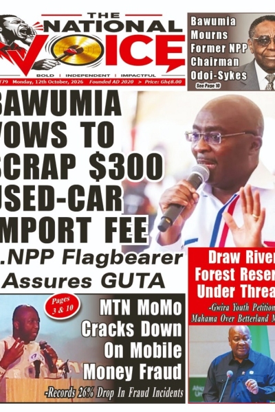 National Voice Monday, 12th October, 2026