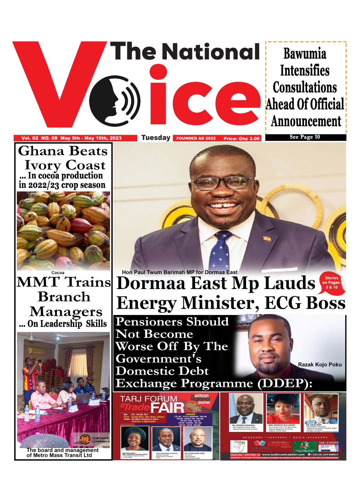 National Voice , Tuesday, 9th May, 2023 Ghana News Stand